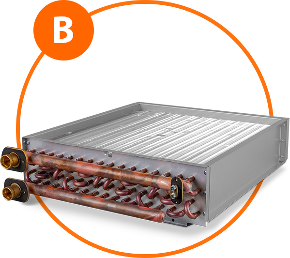 hydronic furnace coil