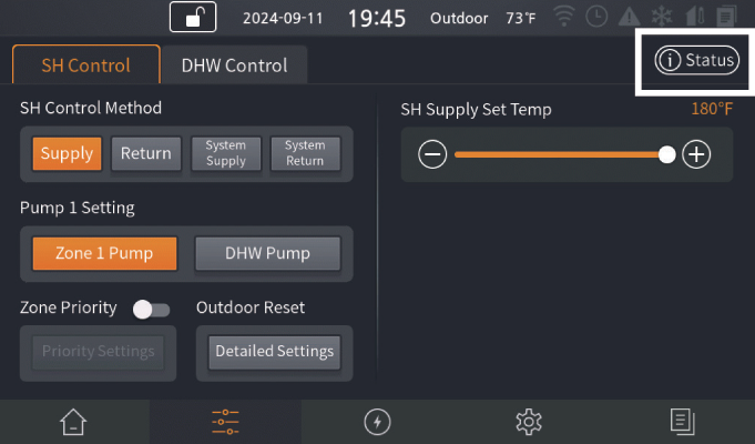 Nfb700-c screens from-pdf step-by-step control panel