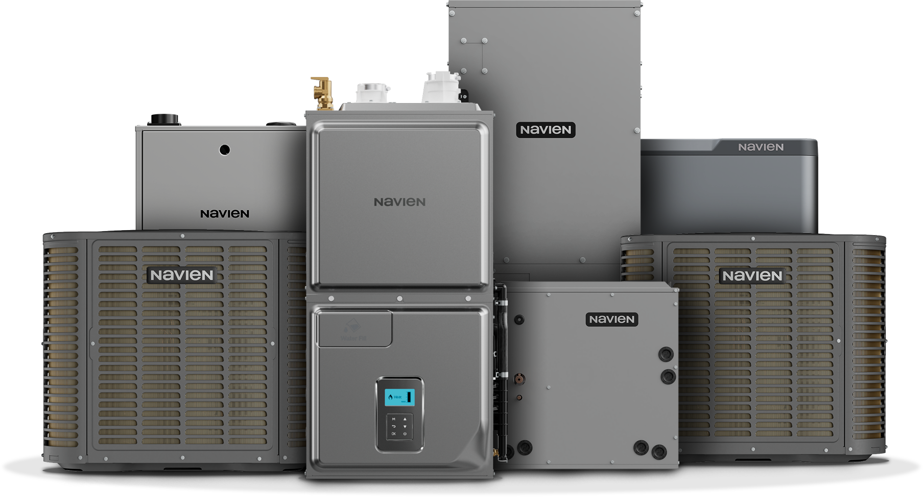 Navien residential HVAC product lineup