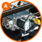 NDF 2-stage gas valve